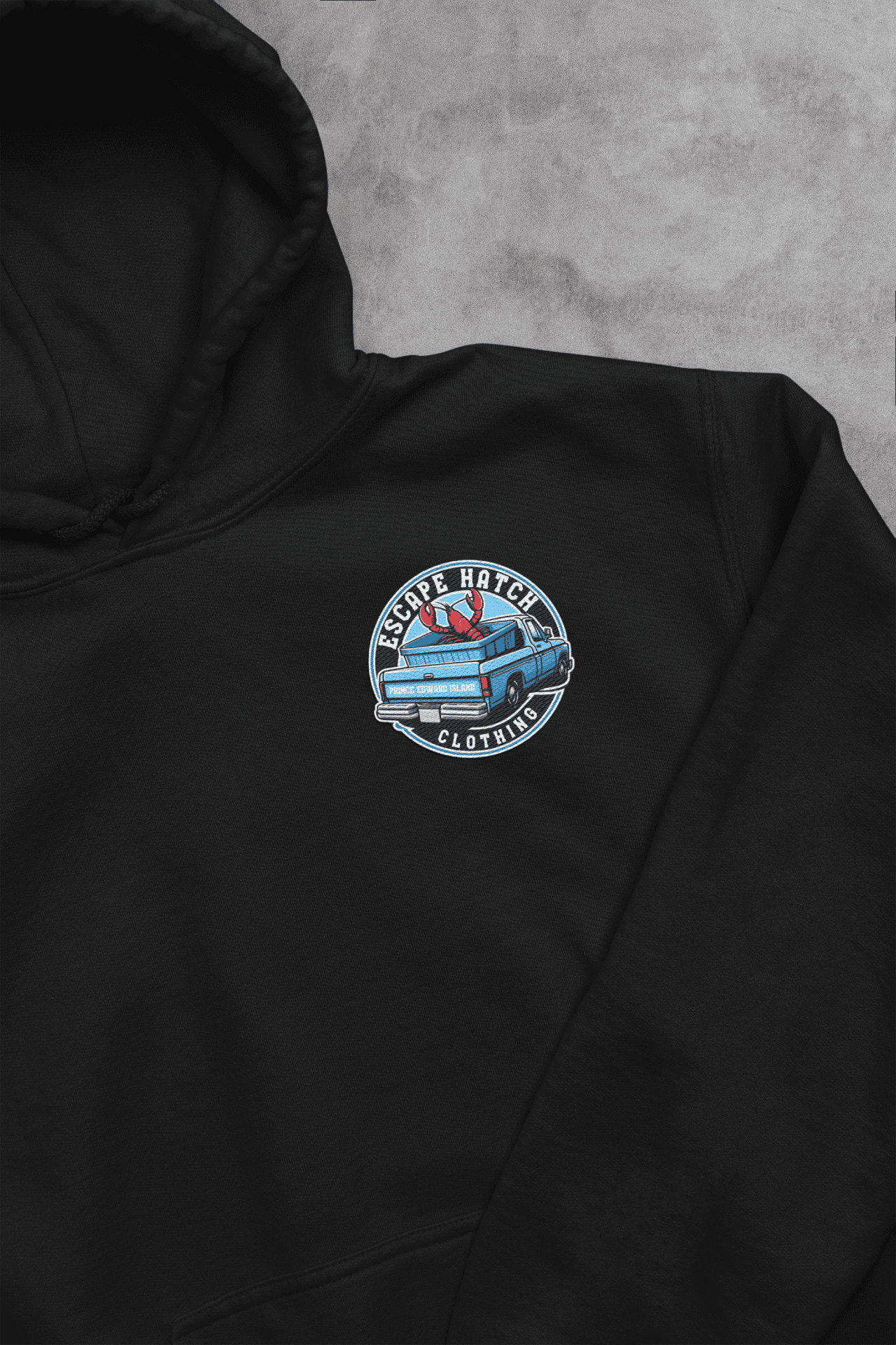 Island Exactor Hoodie by Escape Hatch Clothing featuring a unique coastal-inspired design