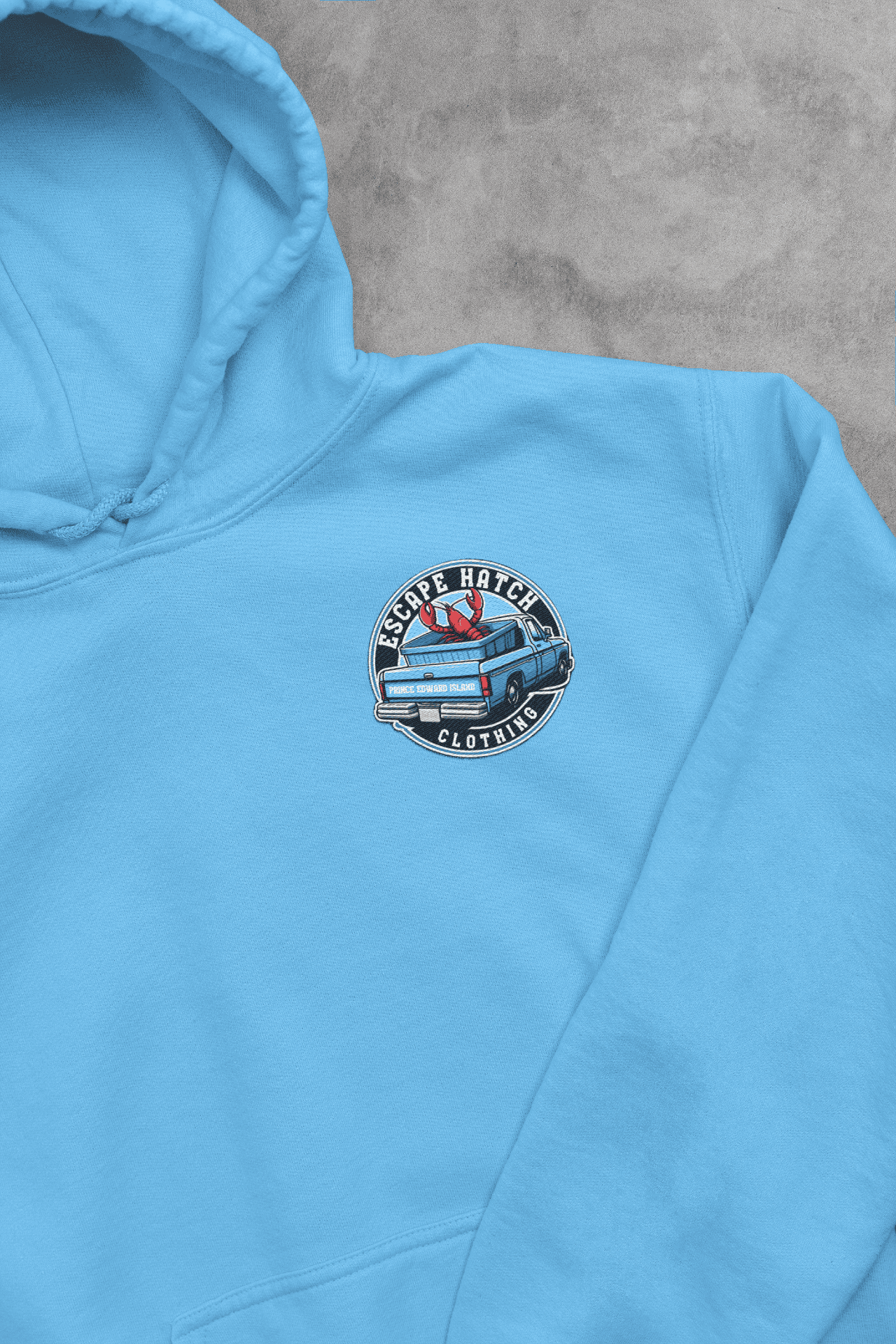 Island Exactor Hoodie by Escape Hatch Clothing featuring a unique coastal-inspired design